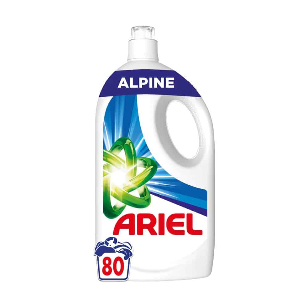 Detergent lichid Ariel Alpine, 80 spălări, 3.6 l - imagine 1