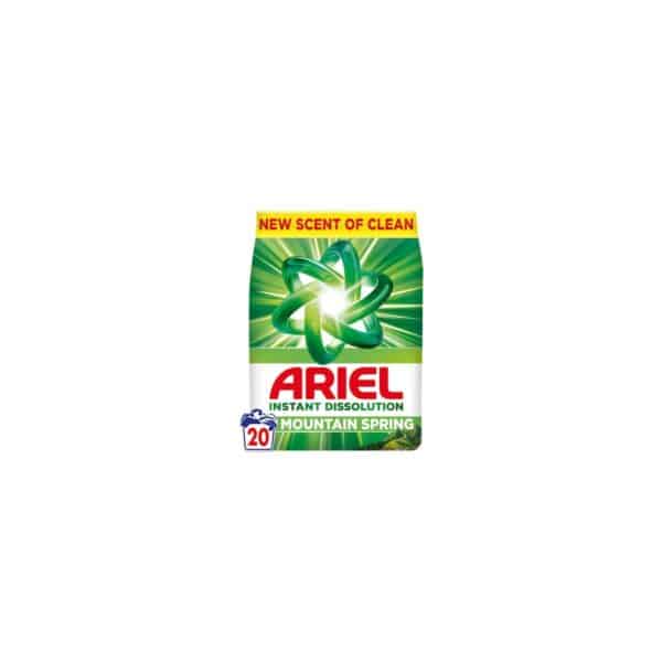 Detergent pudră Ariel Mountain Spring, 20 spălări, 1.3 kg - imagine 1