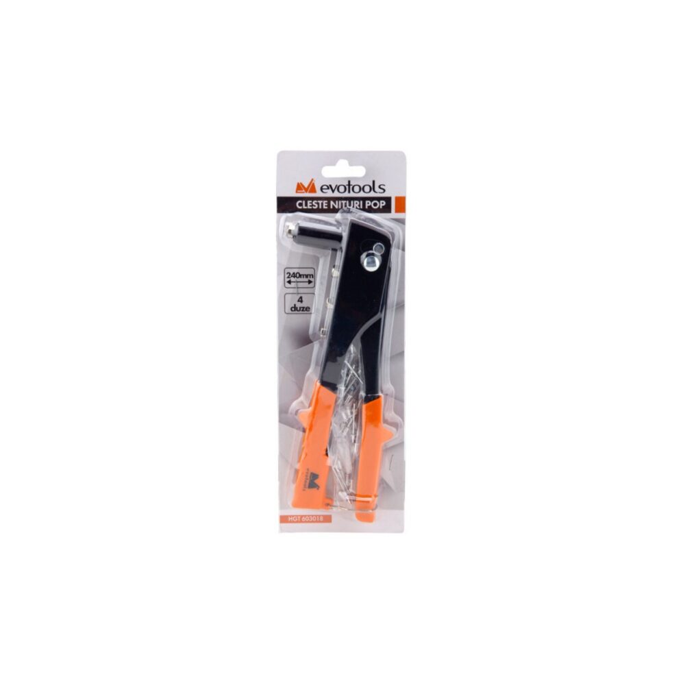 Clește pentru nituri pop Evotools HGT603018, 240 mm, 4 duze - imagine 2