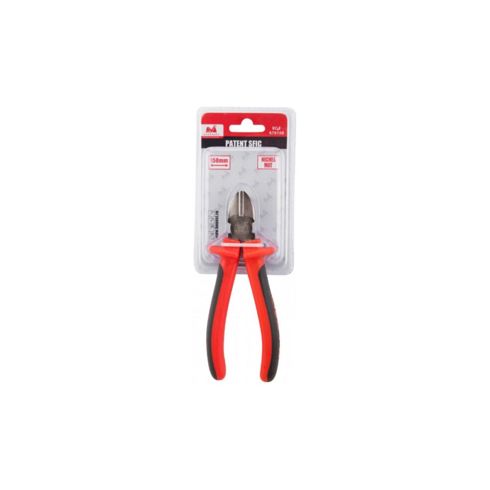 Clește sfic (tăietor lateral) Evotools Professional, 150 mm, nichel mat - imagine 2