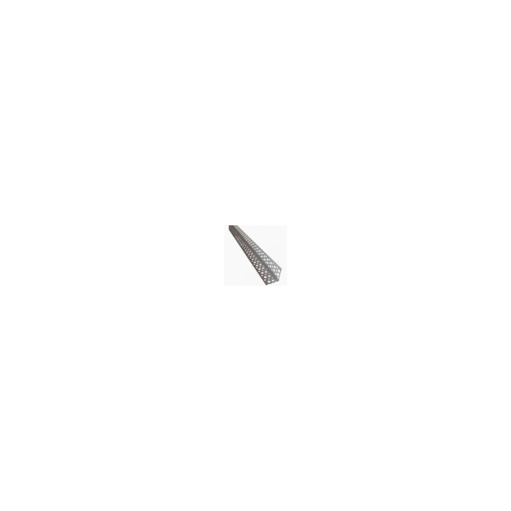 Colțar din aluminiu perforat 30 x 30 mm, lungime 2.5 m - imagine 1