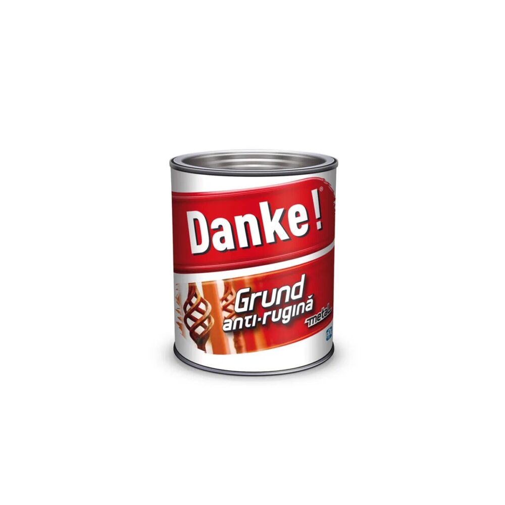 Grund anti-rugină pentru metal Danke, Roșu Oxid, 0.75L - imagine 1