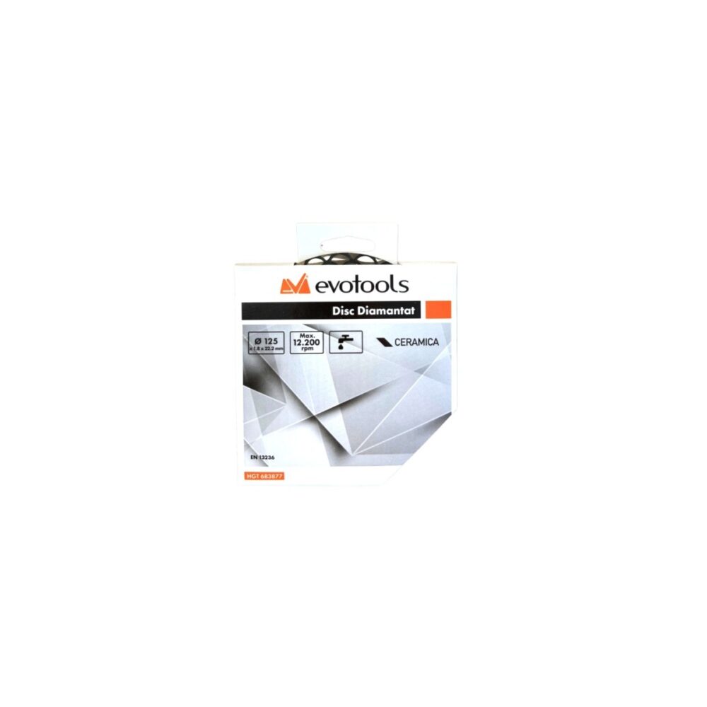 Disc diamantat Evotools HGT 683877, Ø 125 mm, pentru ceramică - imagine 2