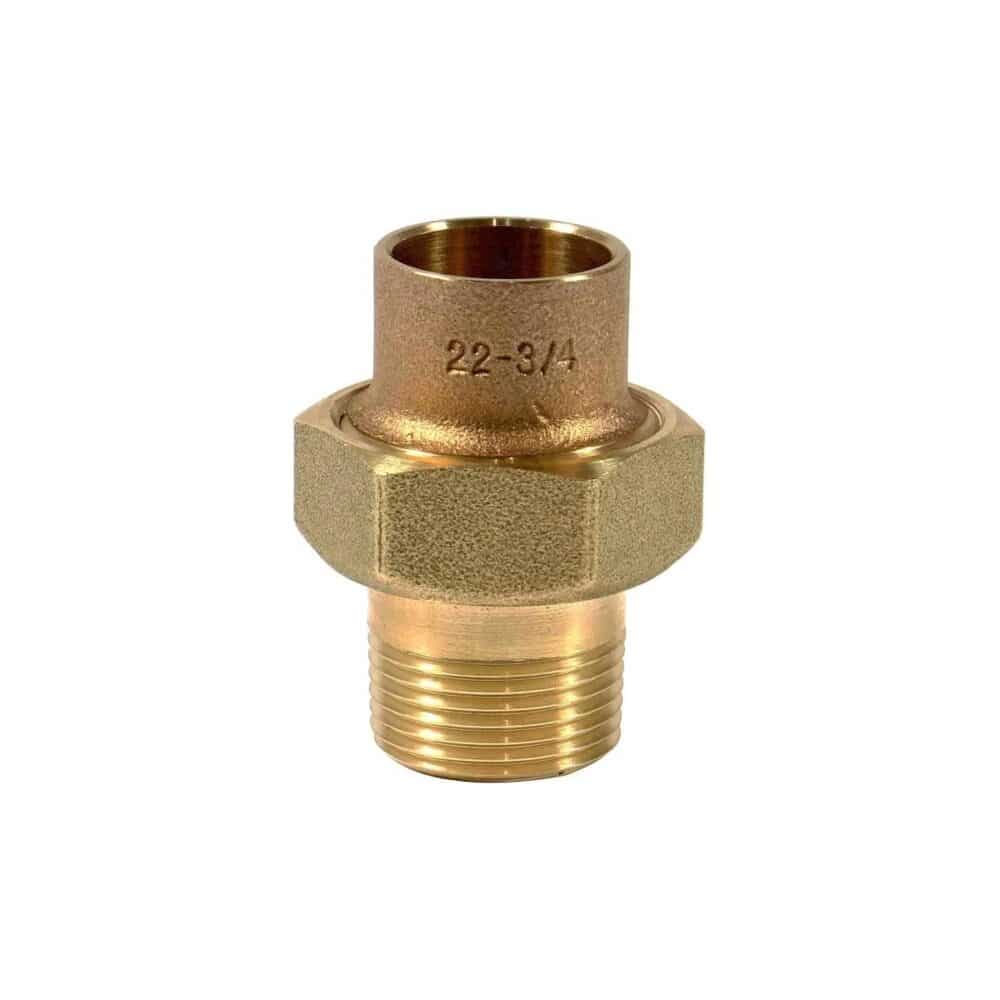 Racord olandez din alamă pentru cupru, 22 mm x 3/4" FE - imagine 1