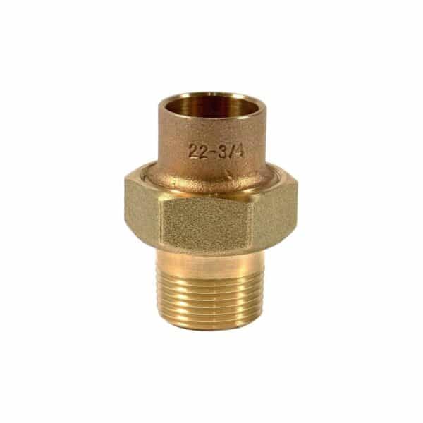 Racord olandez din alamă pentru cupru, 22 mm x 3/4" FE - imagine 1