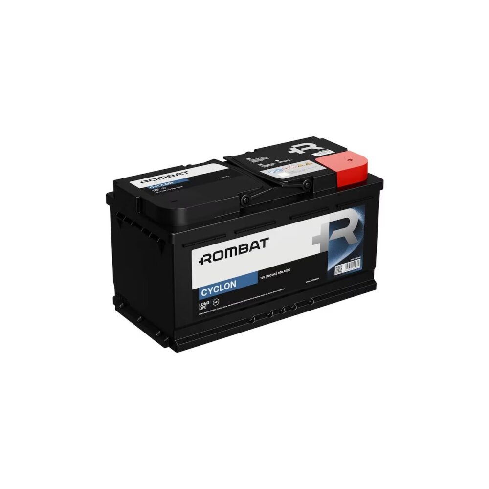 Acumulator auto Rombat Cyclon 100 Ah, 12V, Borna Dreapta - imagine 1