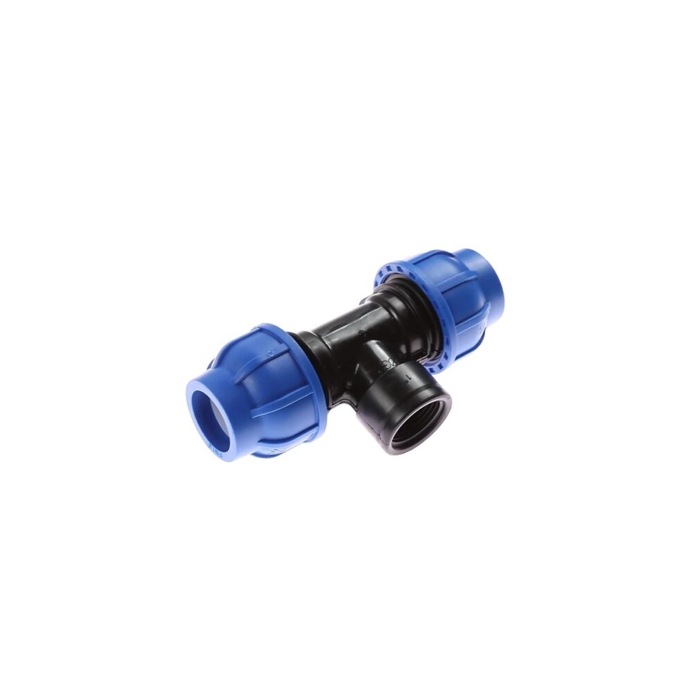 Teu compresiune PEHD 20 mm x 1/2" FI (Filet Interior) - imagine 1