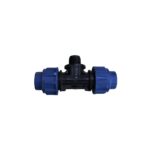 Teu compresiune PEHD cu filet exterior 32 mm x 1" x 32 mm
