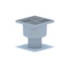 Sifon pardoseală înalt ANI Plast, ieșire verticală Ø50 mm, grilă 100x100 mm - imagine 1
