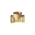 Teu din alamă 1 inch (1 tol), filet interior