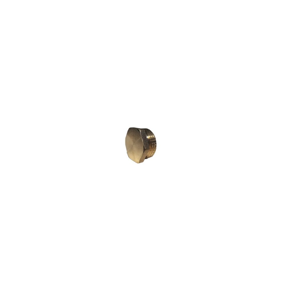 Dop din alamă 1/2" cu filet exterior - imagine 1