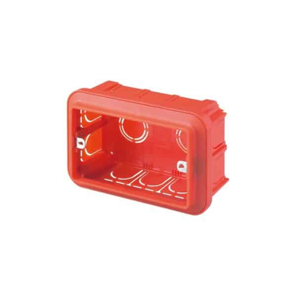 Doză de aparat Gewiss GW24403, 3 module, pentru zidărie - imagine 1