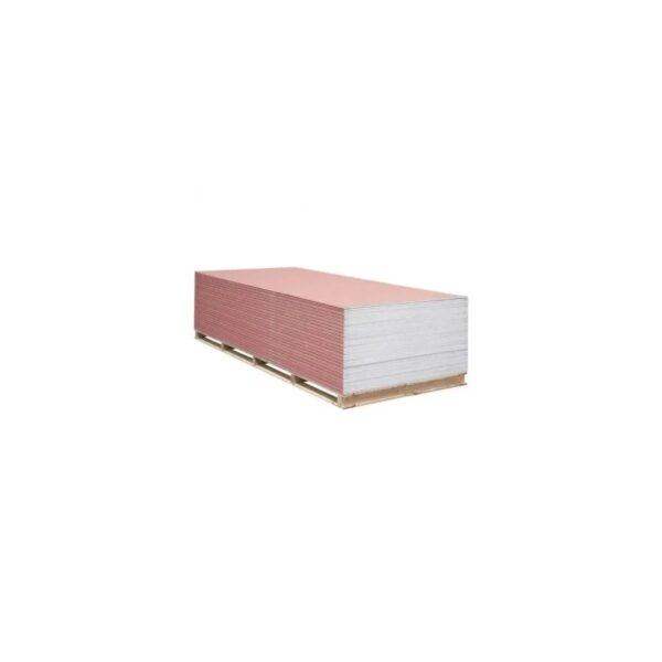 Placă gips-carton Rigips RF (roșu) rezistentă la foc, 12.5 mm - imagine 1