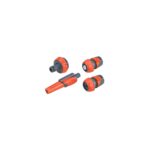 Set duză de stropit reglabilă Evotools 1/2 inch cu accesorii, 4 piese