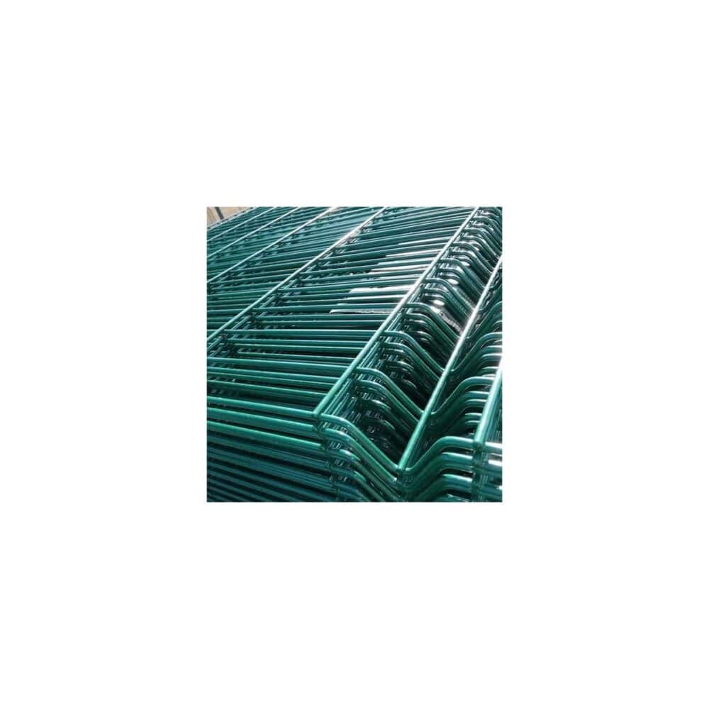 Panou gard bordurat verde, 1.2 x 2.5 m, grosime fir 4.2 mm - imagine 1