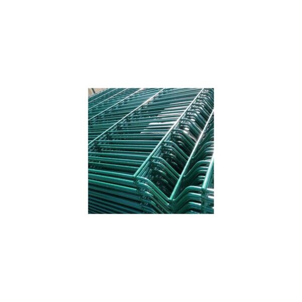 Panou gard bordurat verde, 1.2 x 2.5 m, grosime fir 4.2 mm - imagine 1