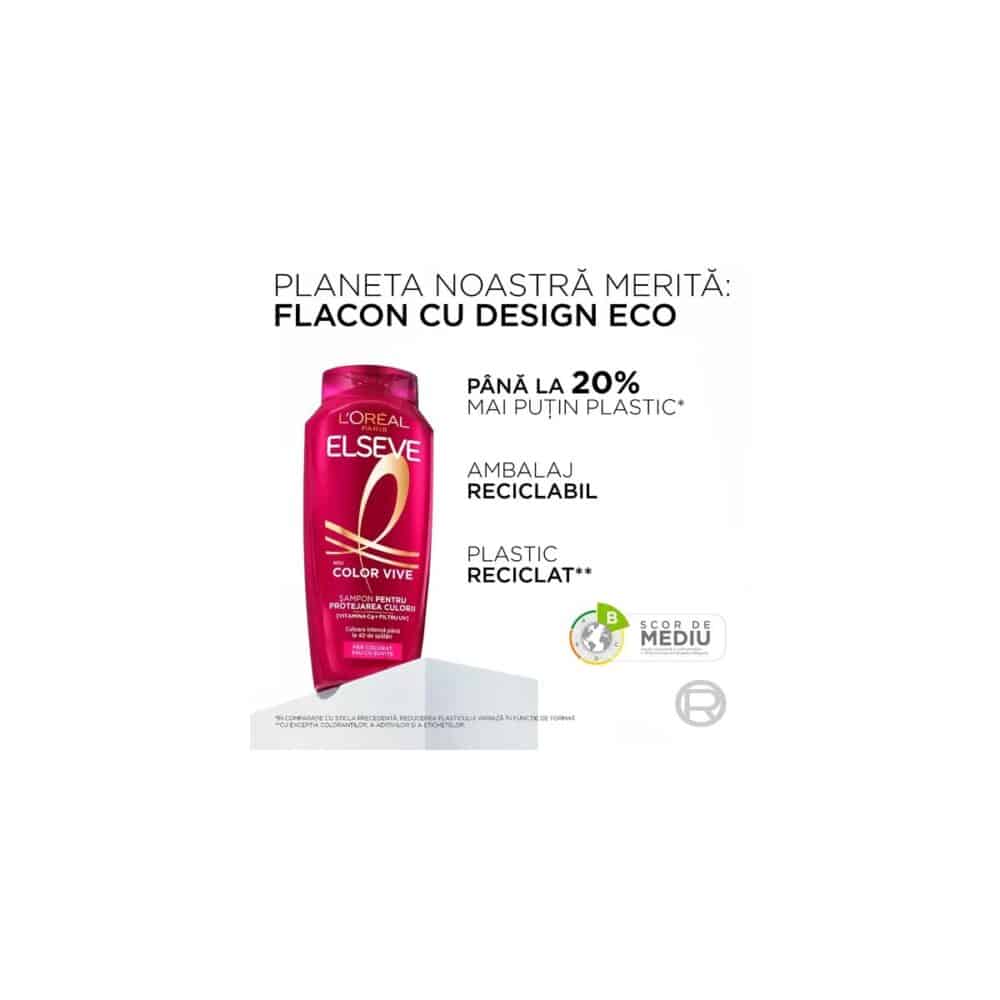Șampon L'Oréal Paris Elseve Color Vive pentru păr colorat, 400 ml - imagine 3