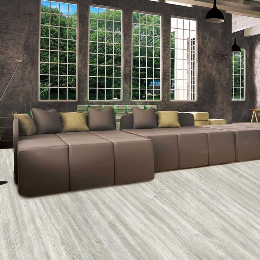 Parchet laminat PRK 006, decor lemn gri deschis - imagine 2