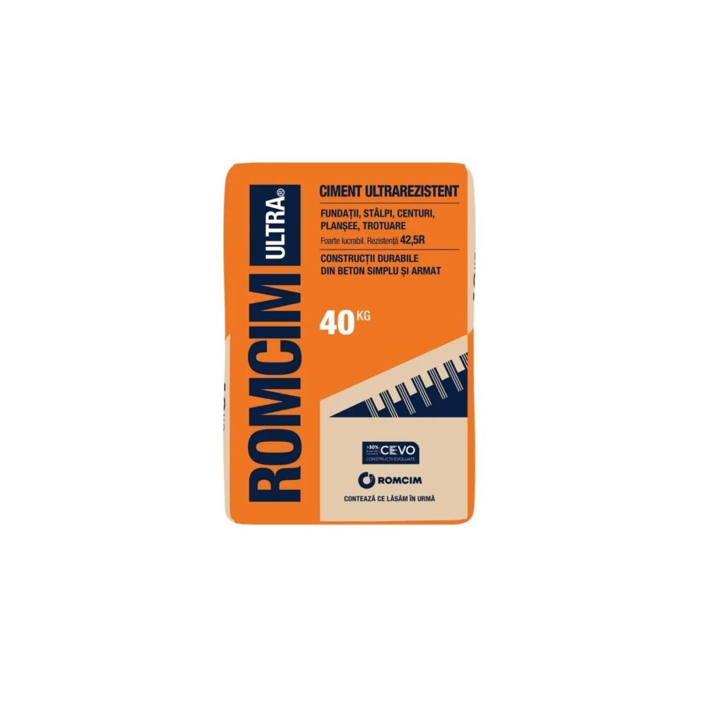 Ciment ultrarezistent Romcim Ultra 42.5R, sac 40 kg - imagine 1