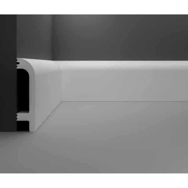 Plintă PVC albă SK53 pentru pardoseală - imagine 1