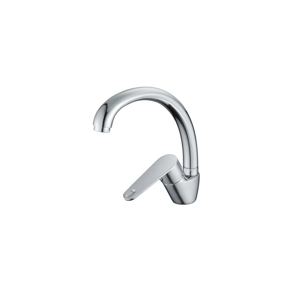 Baterie bucătărie monocomandă Evosanitary Delta HGT 675577, tip lebădă, crom - imagine 1