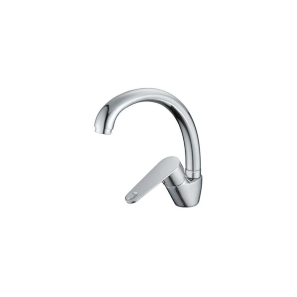 Baterie bucătărie monocomandă Evosanitary Delta HGT 675577, tip lebădă, crom - imagine 1