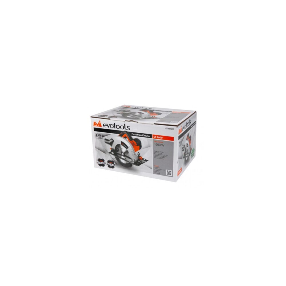 Ferăstrău circular Evotools CS 1600, 1600W, 185 mm, HGT681622 - imagine 3