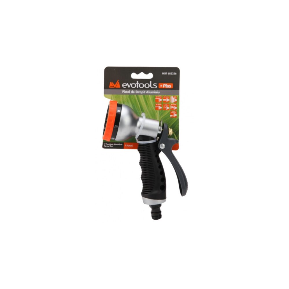 Pistol de stropit Evotools Plus HGT682326, aluminiu, 7 funcții - imagine 2