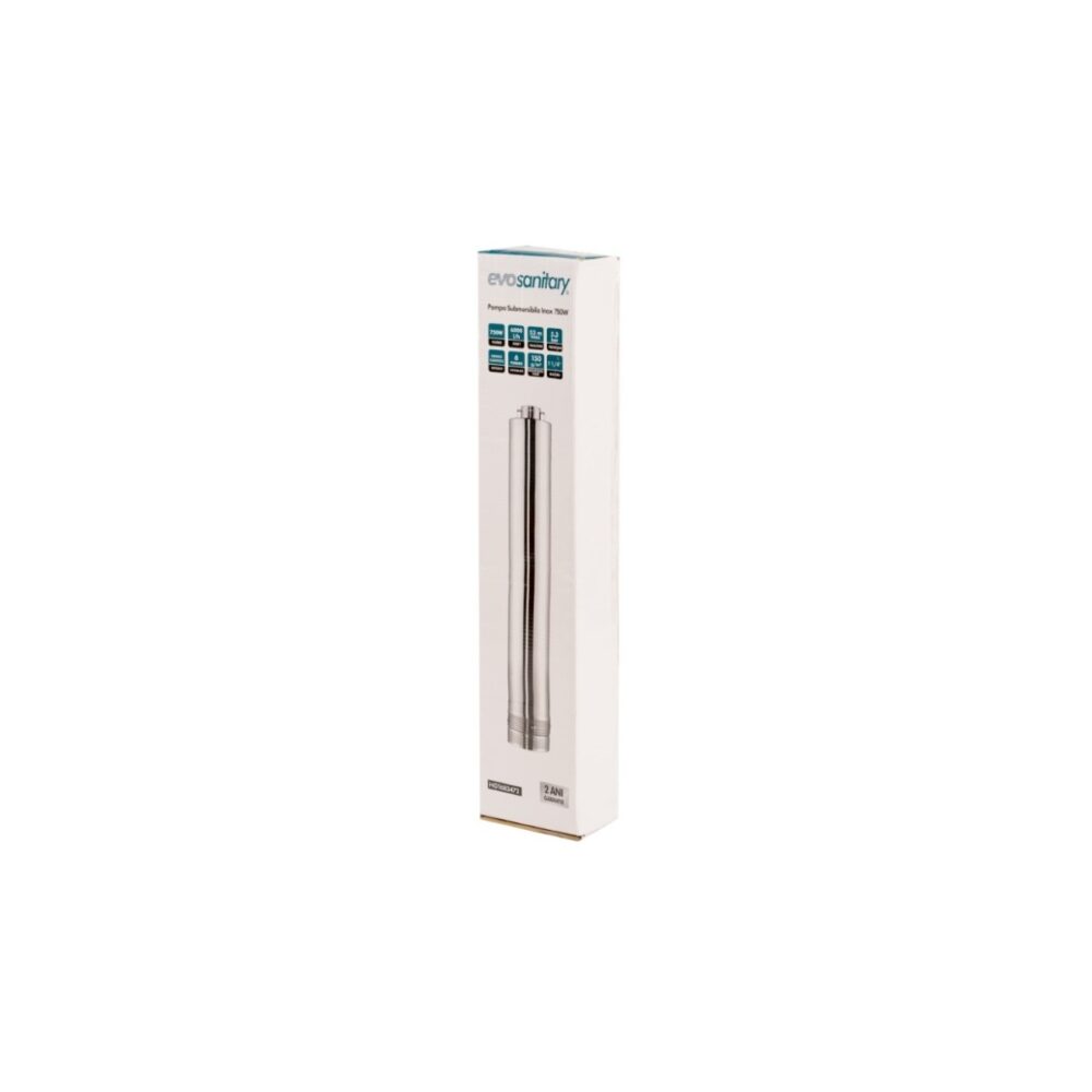 Pompă submersibilă centrifugală EvoSanitary HGT683472, 750W, inox, 6000 l/h - imagine 2