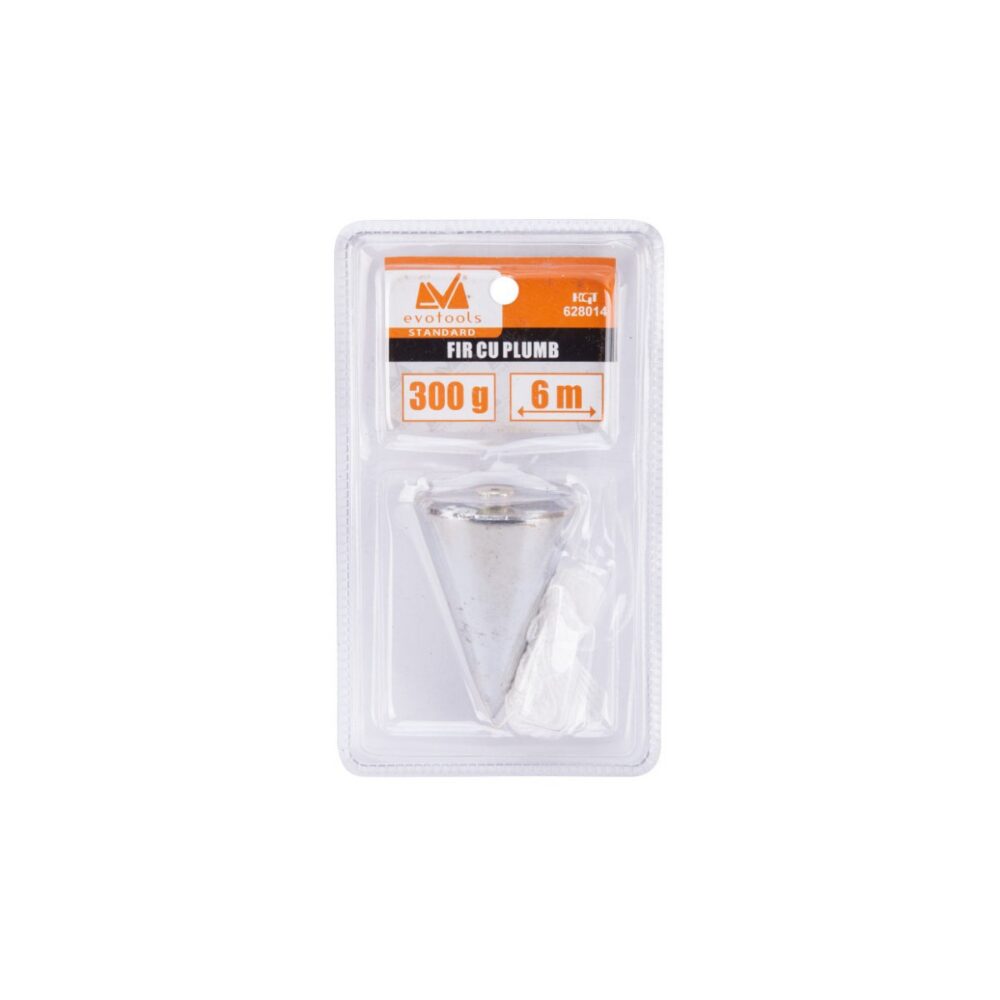 Fir cu plumb Evotools Standard 628014, 300 g, lungime 6 m - imagine 1