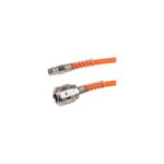 Furtun aer comprimat din PE Evotools 677474, lungime 5m, diametru 5/8mm, cu cuple rapide