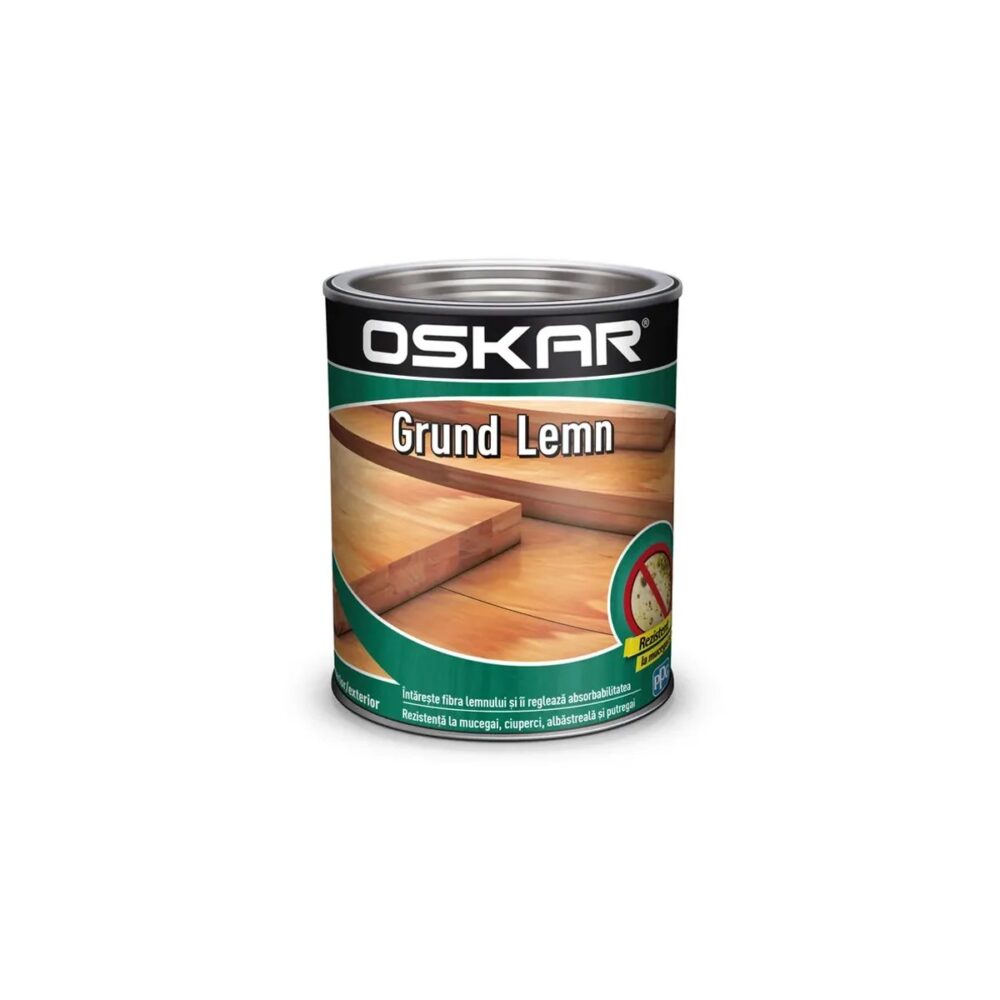 Grund pentru lemn Oskar, 0.75 L, interior și exterior - imagine 1