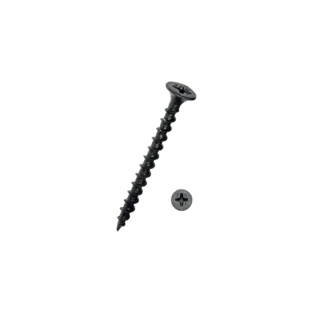 Holzșurub pentru gips-carton 3.5 x 55 mm, negru - imagine 2