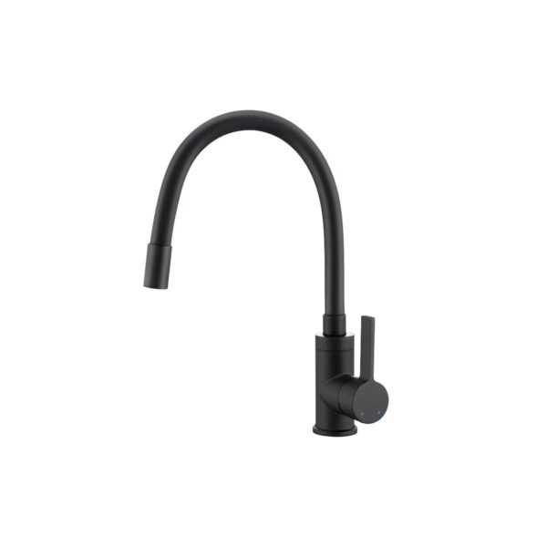 Baterie bucătărie Honest HGT680338, monocomandă, negru mat - imagine 1