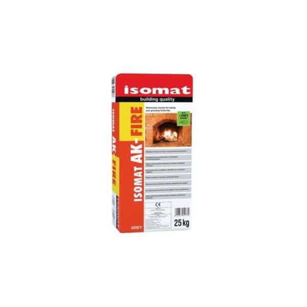 Mortar refractar Isomat AK-FIRE, rezistent la 1200°C, gri, 25 kg - imagine 1