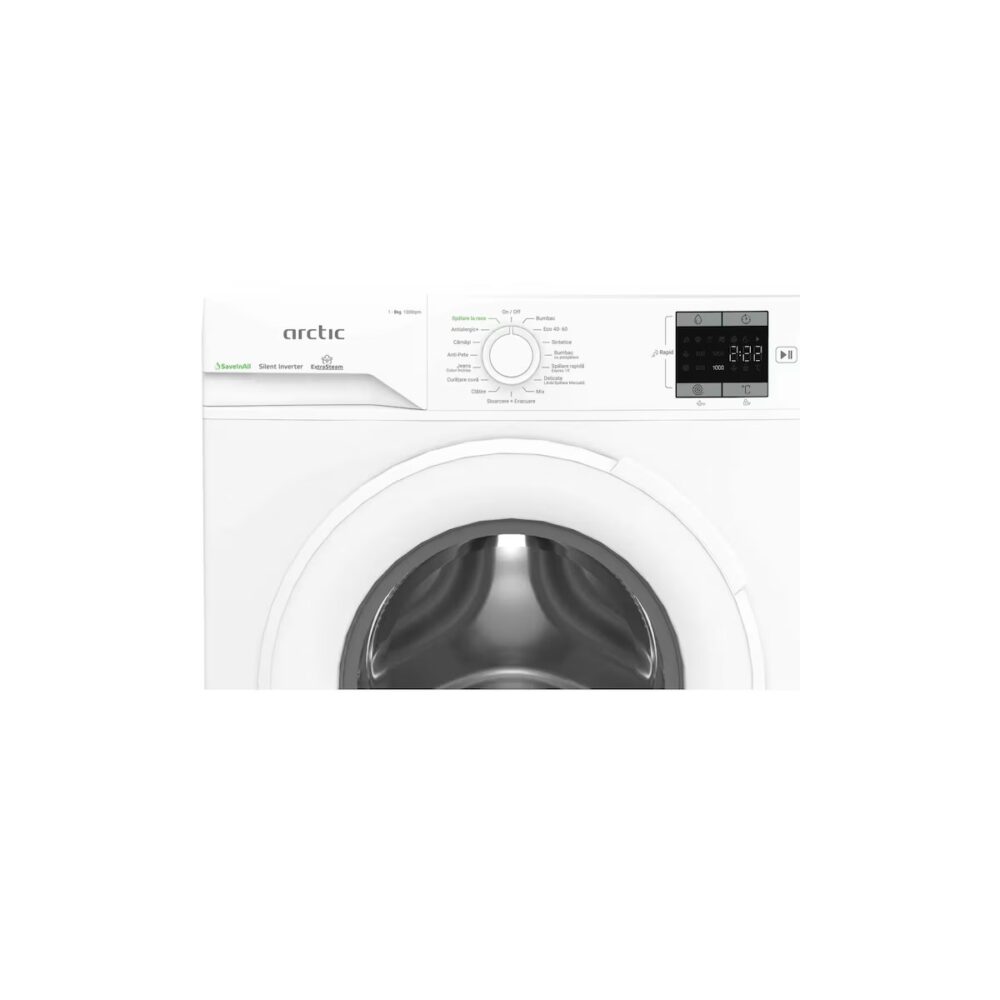 Mașină de spălat rufe Arctic APLM1WFSU18210W, 8 kg, 1200 RPM, Clasa A, ExtraSteam - imagine 2