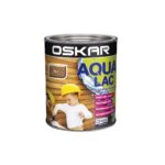 Lac pentru lemn pe bază de apă Oskar Aqua Lac, Nuc, 0.75L