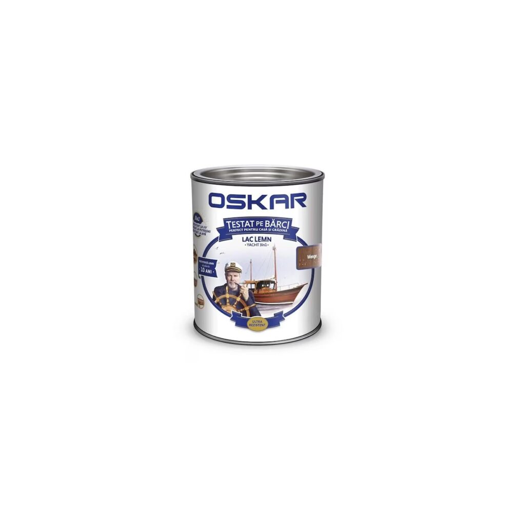 Lac pentru lemn Oskar Yacht 3 în 1, culoare Wenge, 2.5L - imagine 1