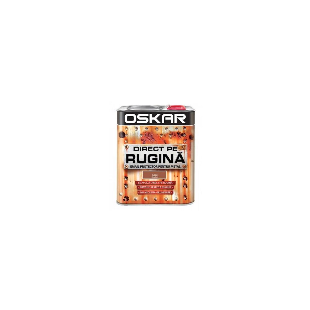Vopsea email Oskar Direct pe Rugină, Cupru Metalizat, 2.5 L - imagine 1