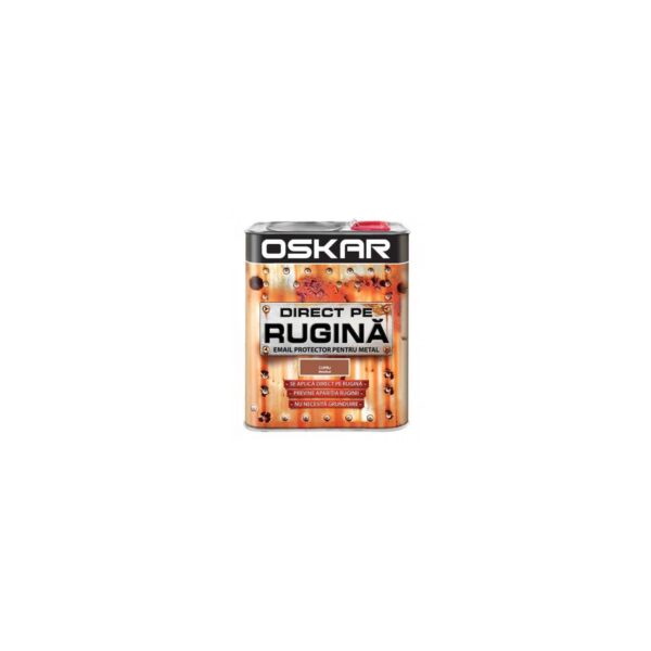 Vopsea email Oskar Direct pe Rugină, Cupru Metalizat, 2.5 L - imagine 1