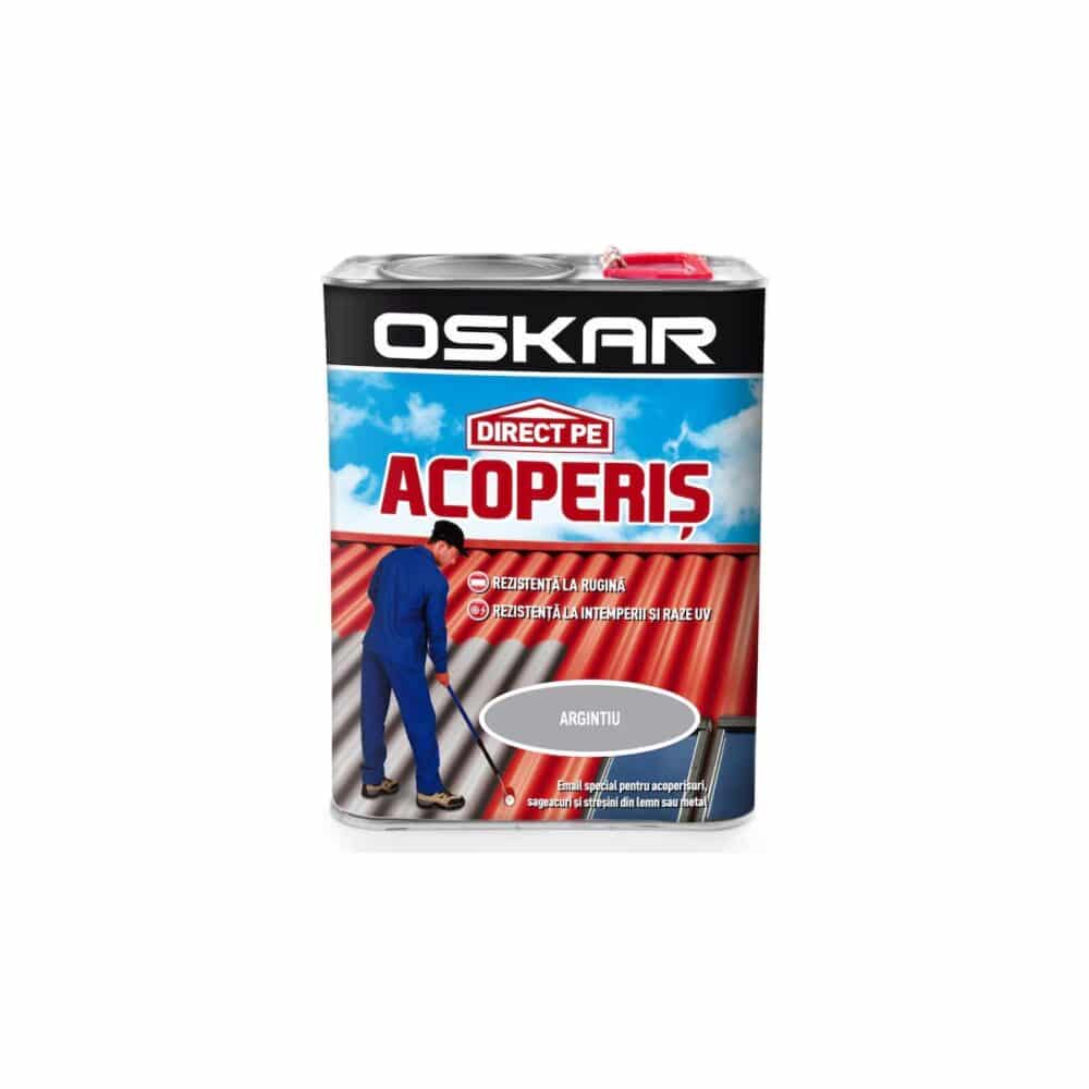 Vopsea email Oskar Direct pe Acoperiș, Argintiu - imagine 1