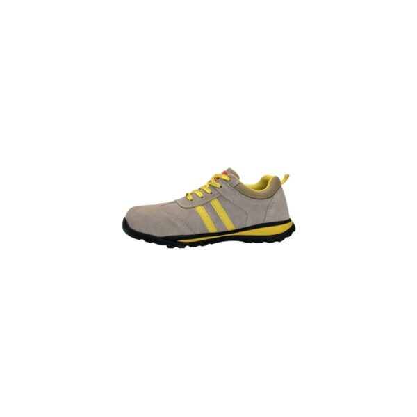 Pantofi de protecție sport Evotools S1P SRA, Velur, Gri/Galben - imagine 1