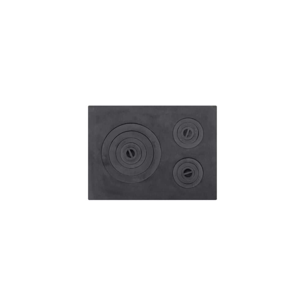 Plită din fontă pentru sobă cu 3 ochiuri Honest HGT660510 - imagine 1