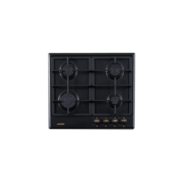 Plită încorporabilă pe gaz Nobeltek NHBG 9744RANT, 4 arzătoare, Negru Antracit - imagine 1