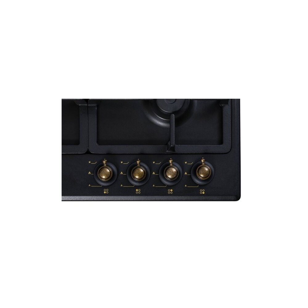 Plită încorporabilă pe gaz Nobeltek NHBG 9744RANT, 4 arzătoare, Negru Antracit - imagine 3