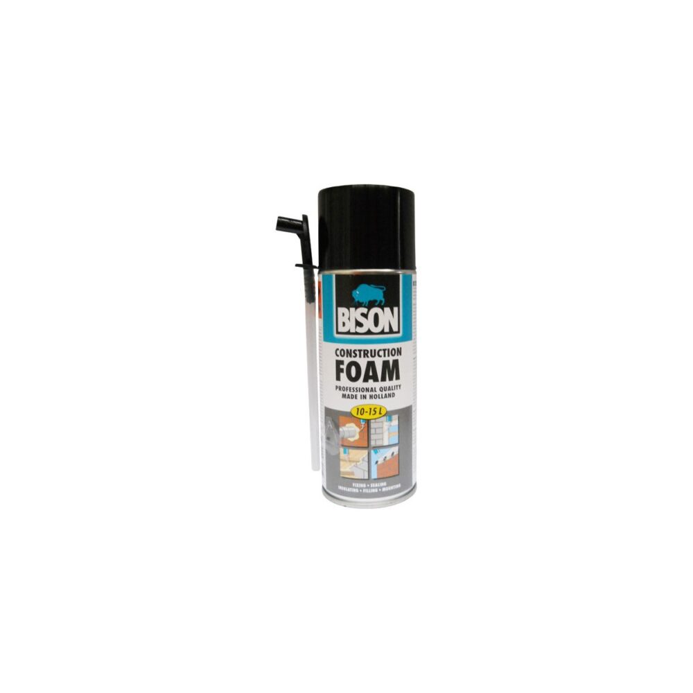 Spumă poliuretanică Bison Construction Foam, 300 ml - imagine 1