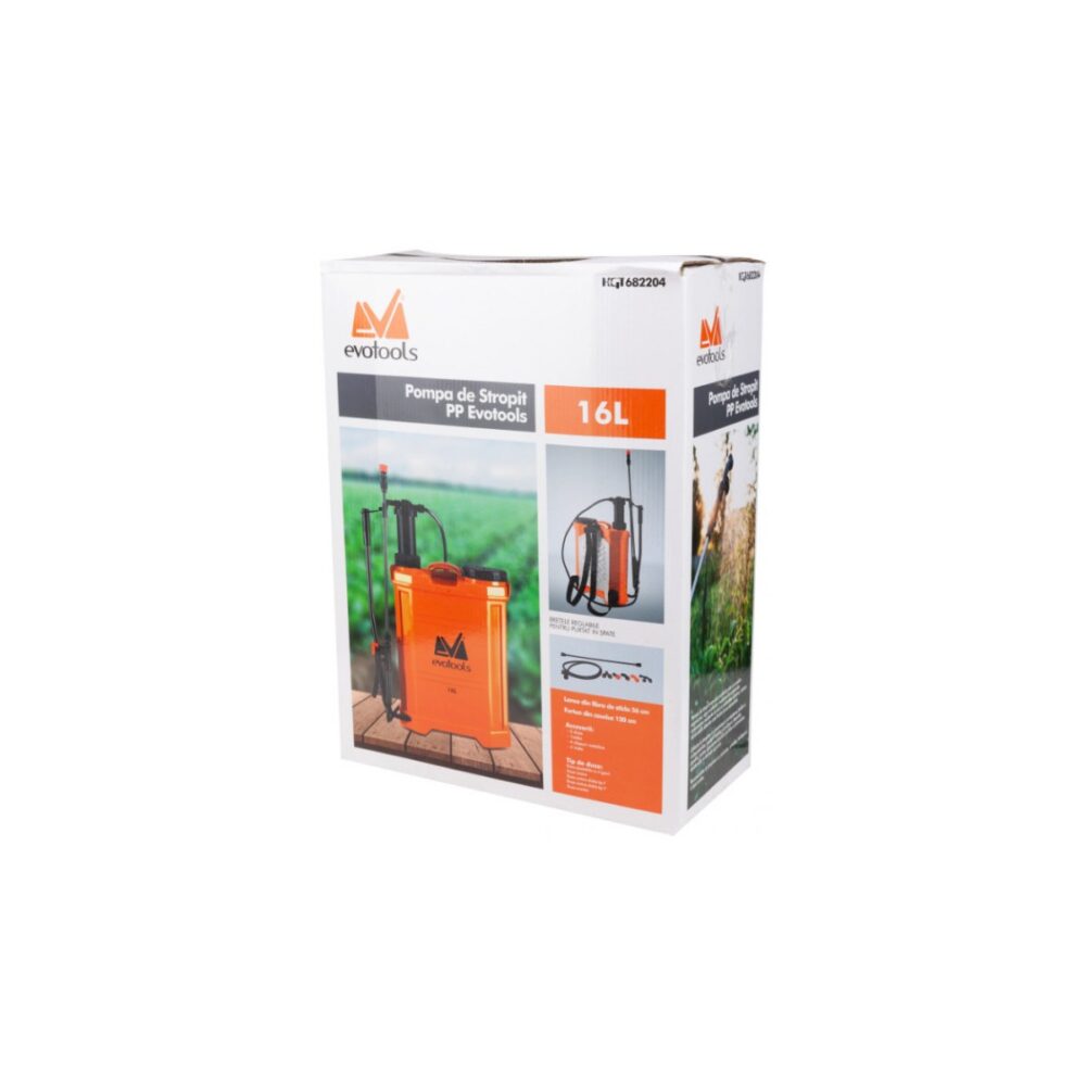 Pompă de stropit manuală Evotools HGT682204, capacitate 16L, din polipropilenă - imagine 2