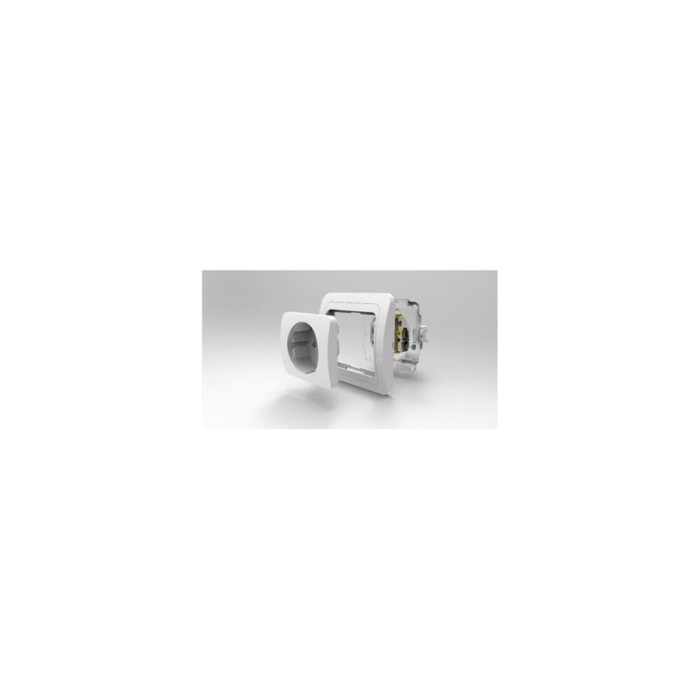 Priză Simplă Schuko Evotools HGT678521, Încastrată, Albă - imagine 2