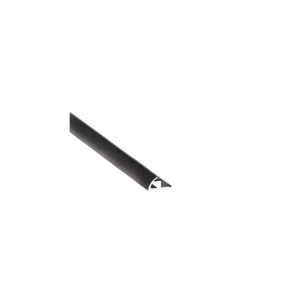 Profil colț exterior din aluminiu, negru, 2.5 m - imagine 1