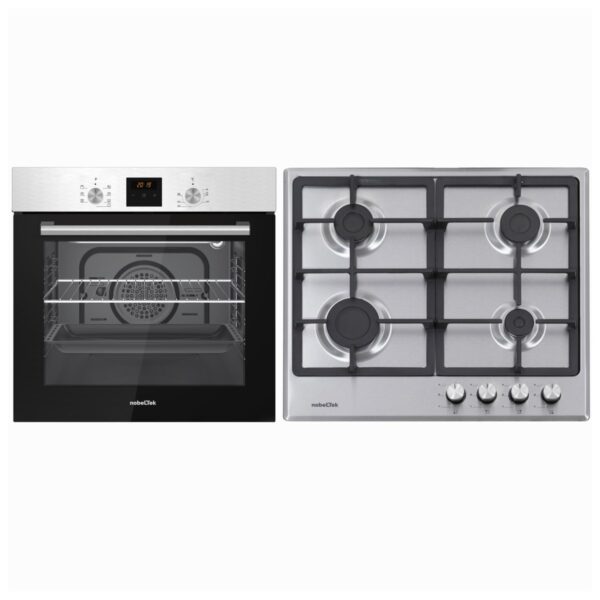 Cuptor încorporabil electric Nobeltek NBIO 627IX-1, Inox, Convecție - imagine 1